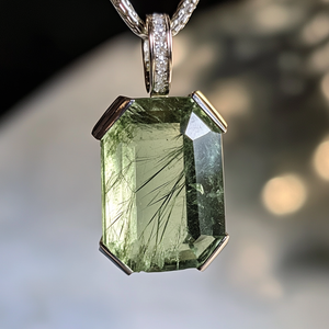 Rare 4.71ct Actinolite needles present in Peridot! - Image 2