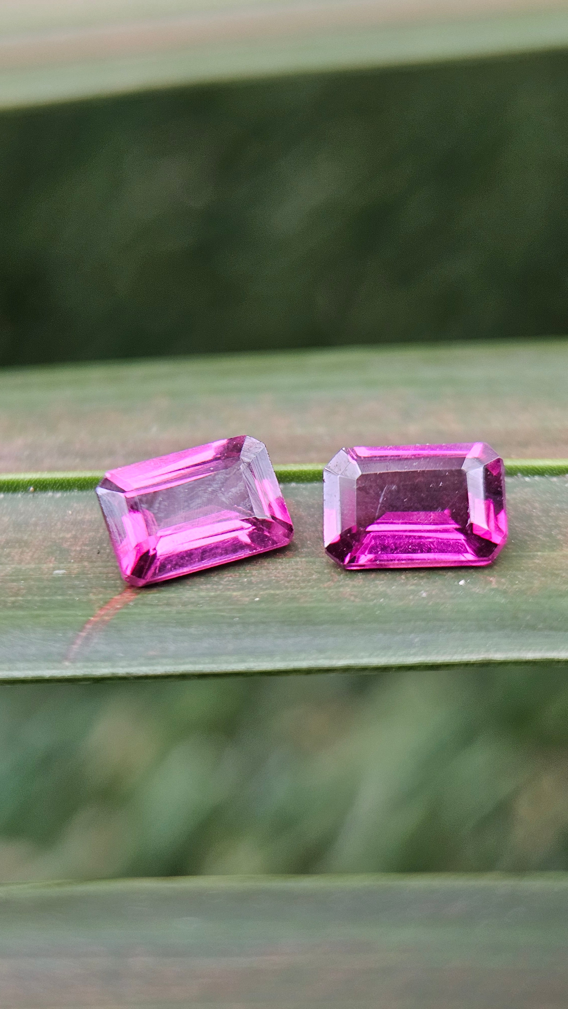 1.30ct Natural Grape Garnet Octagonal Pair