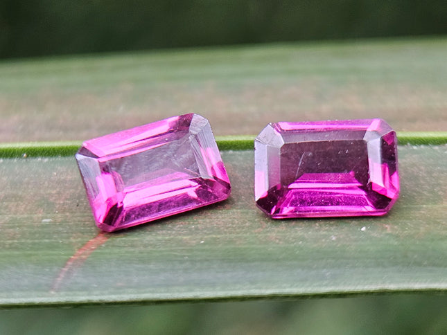 1.30ct Natural Grape Garnet Octagonal Pair