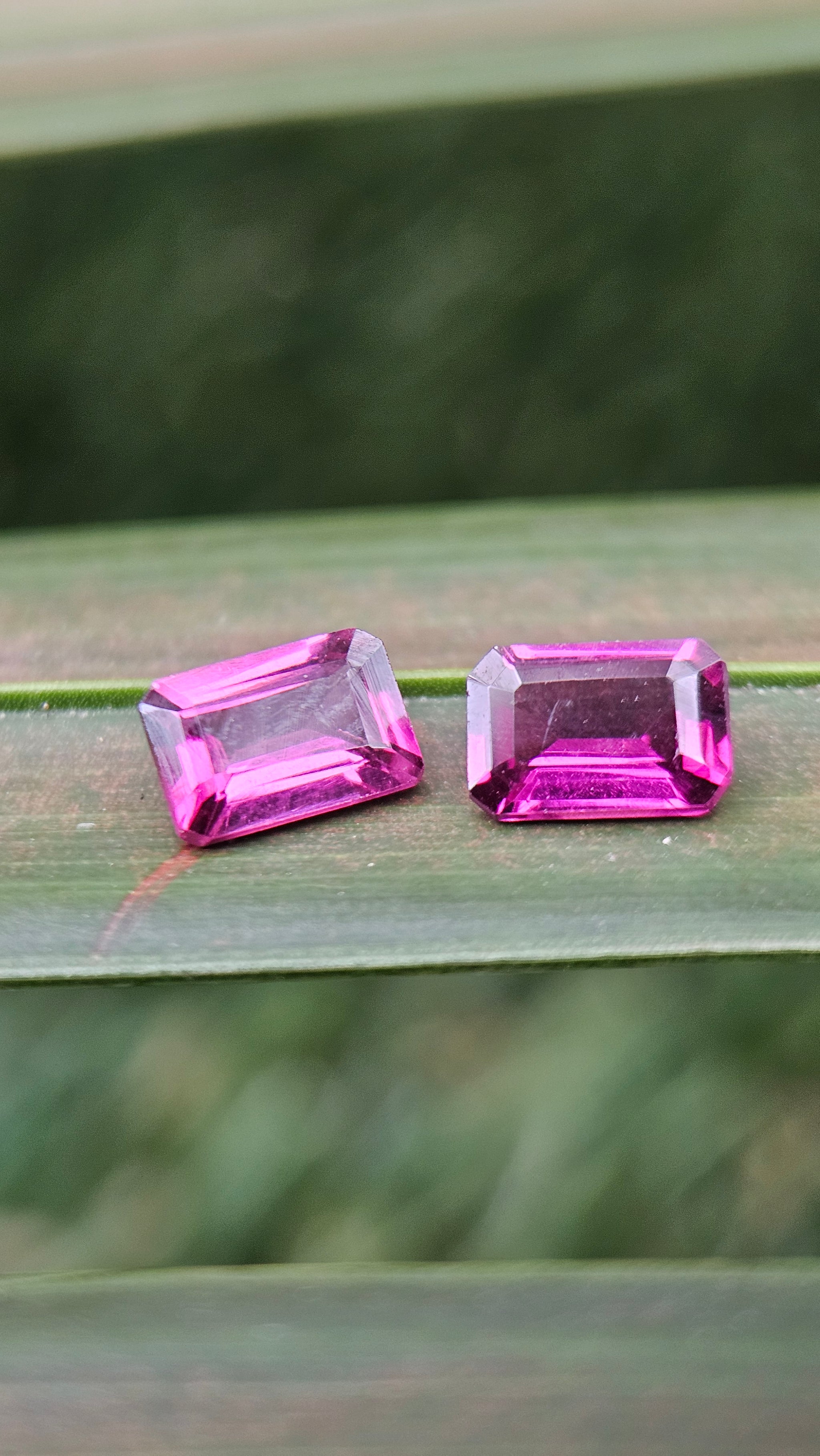 1.30ct Natural Grape Garnet Octagonal Pair