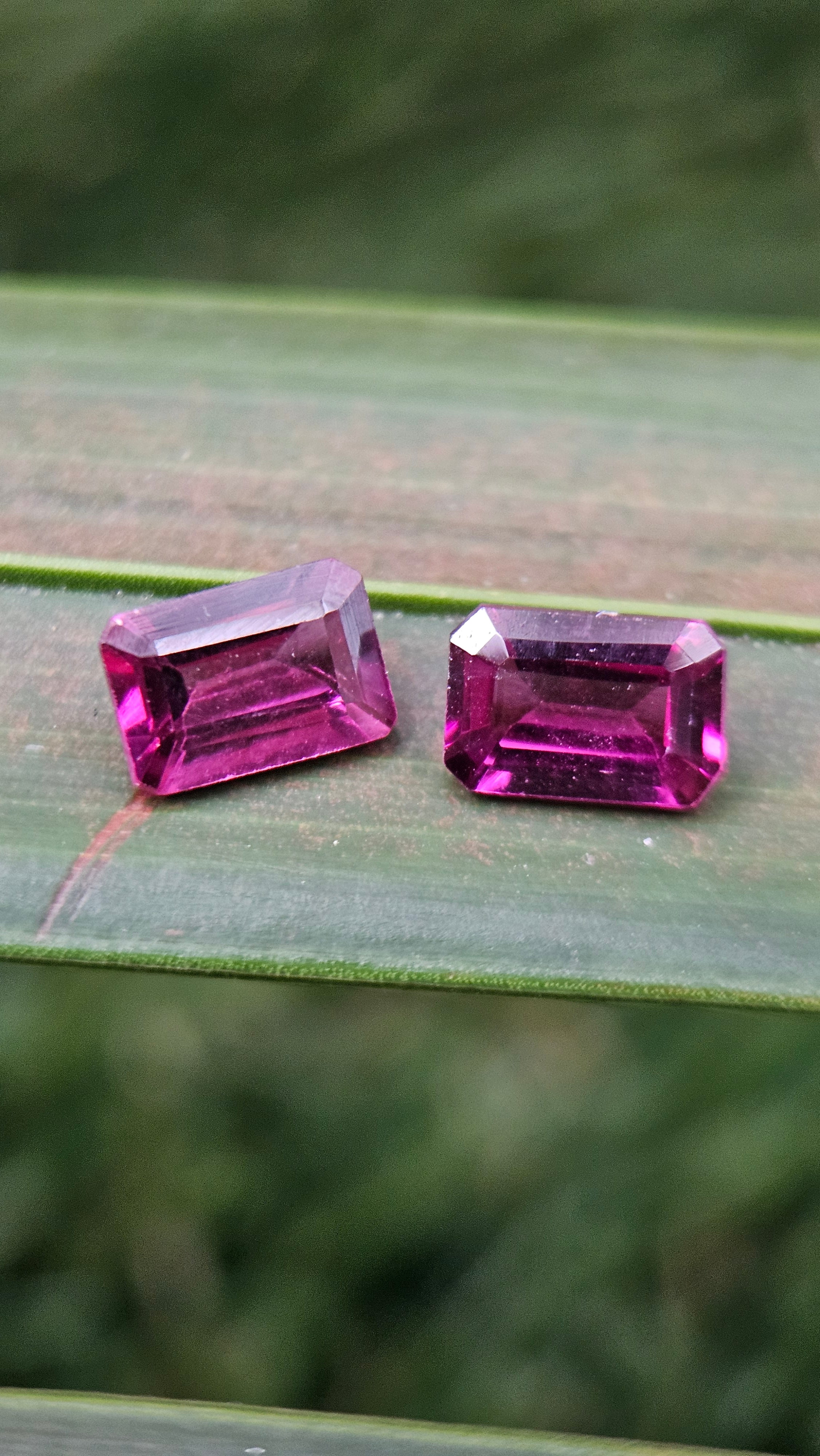 1.30ct Natural Grape Garnet Octagonal Pair