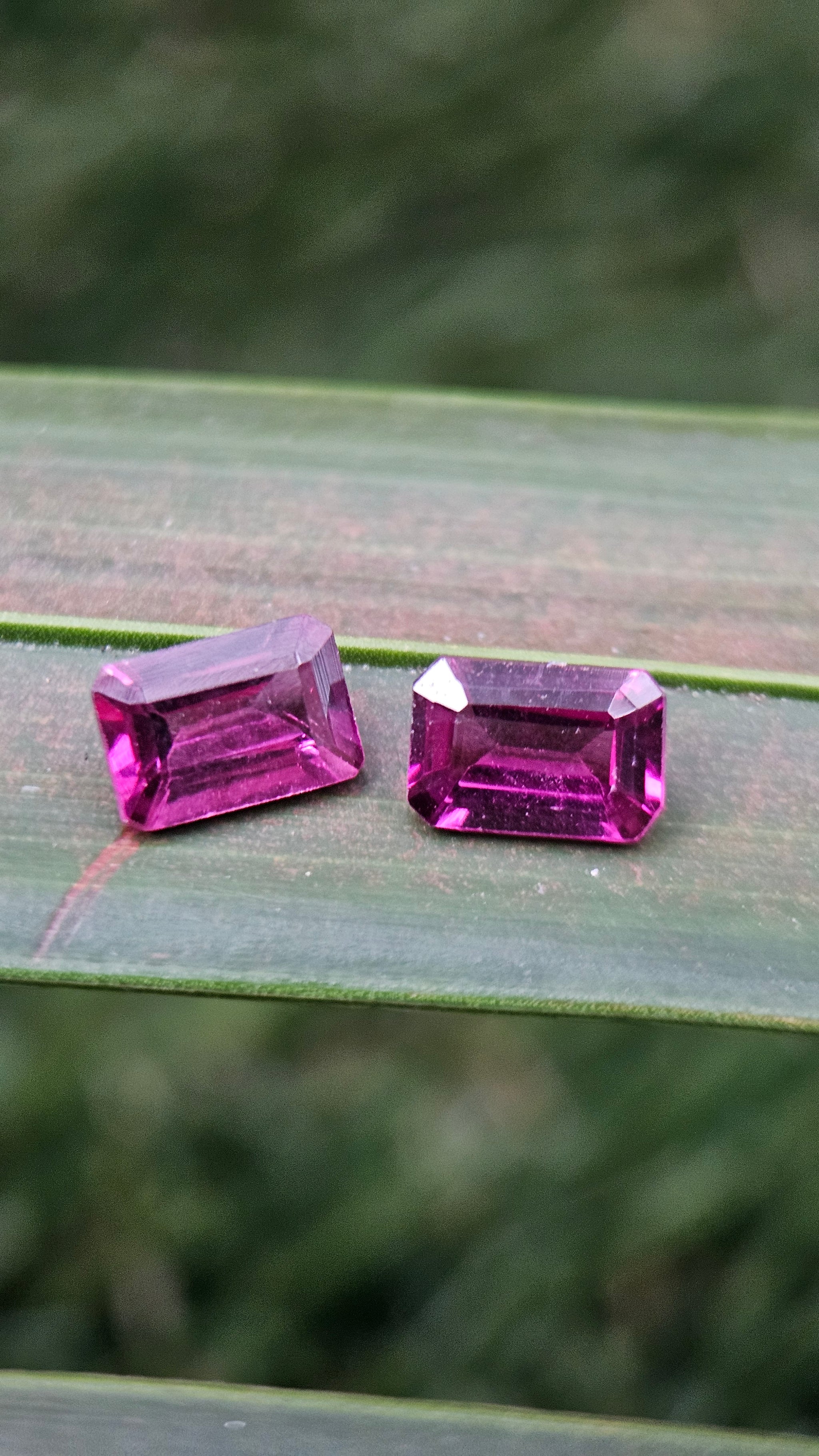 1.30ct Natural Grape Garnet Octagonal Pair