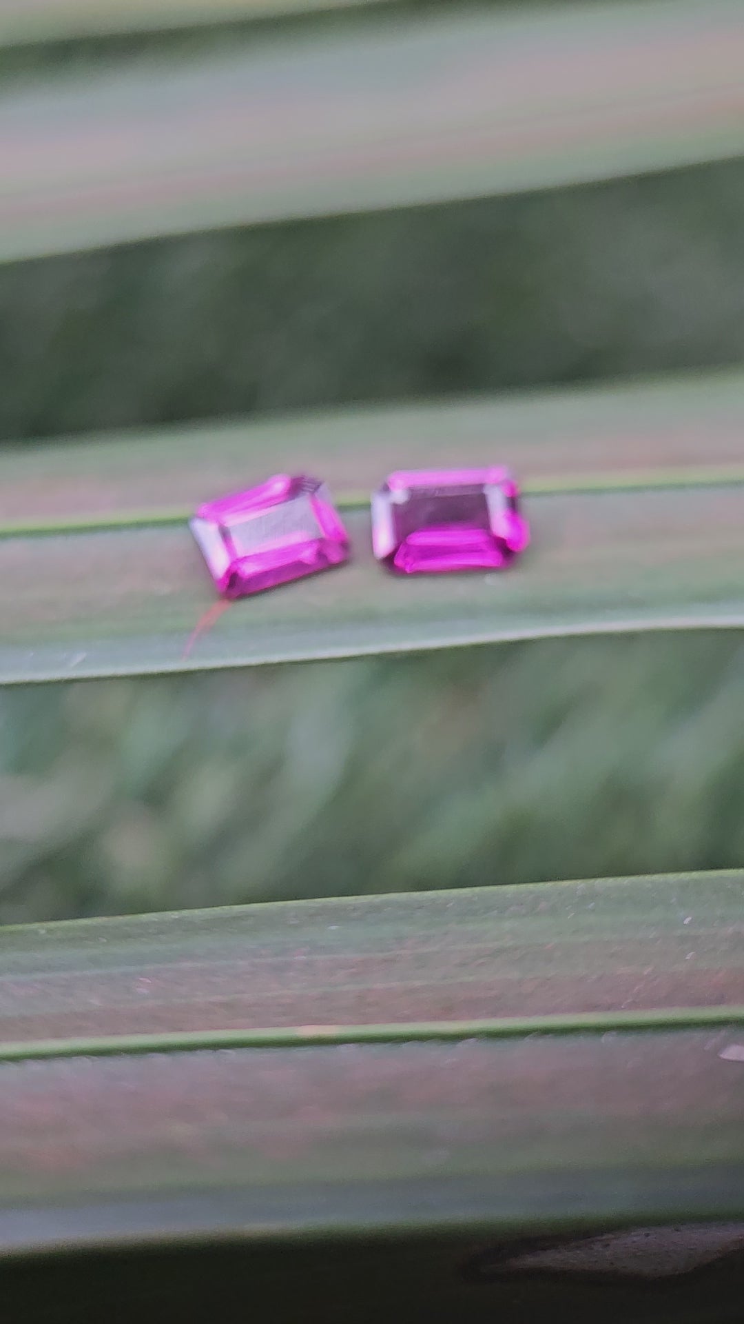 1.30ct Natural Grape Garnet Octagonal Pair