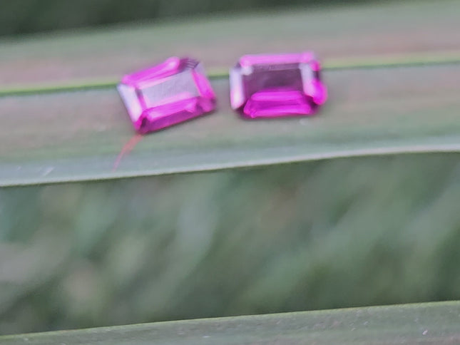 1.30ct Natural Grape Garnet Octagonal Pair